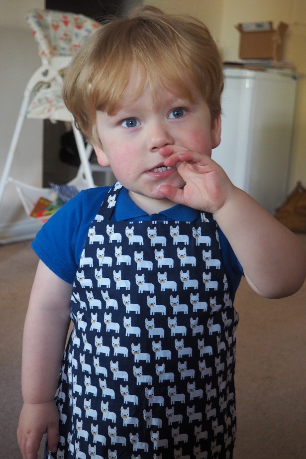 Baba Fashionista with My Mini Pinny , handmade aprons, review