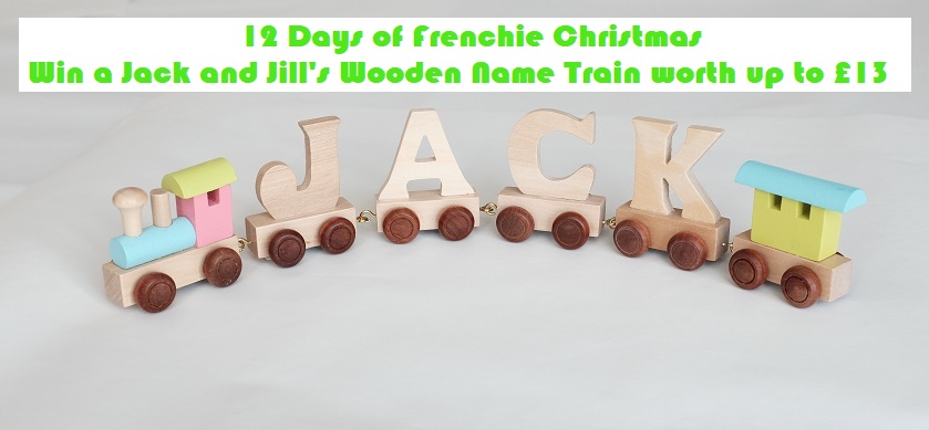 Win a Jack and Jill's Wooden Name Train, wooden toys, nursery decoration, christmas giveaway