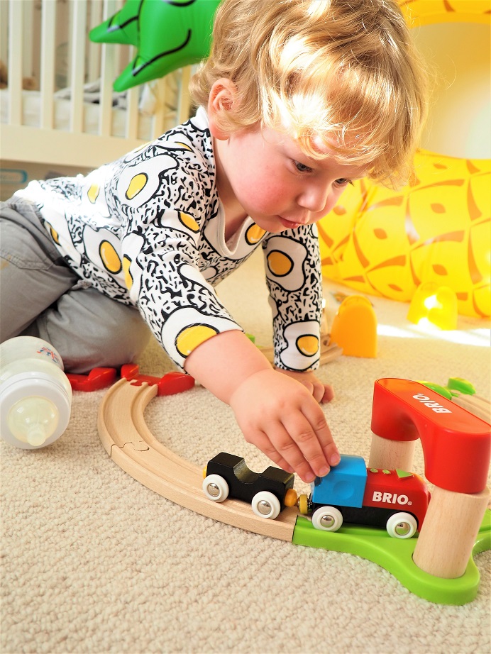BRIO My First Railway Battery Operated Train Set Review, Wooden Toys, Toy Review, Train Set, Brio, The Frenchie Mummy