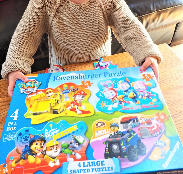 Paw Patrol Four Large Shaped Puzzles Review, Ravensburger, Toy Review, Paw Patrol, Puzzle, The Frenchie Mummy