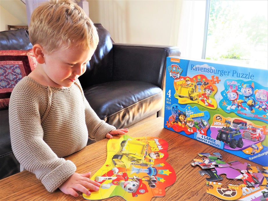 Paw Patrol Four Large Shaped Puzzles Review, Ravensburger, Toy Review, Paw Patrol, Puzzle, The Frenchie Mummy