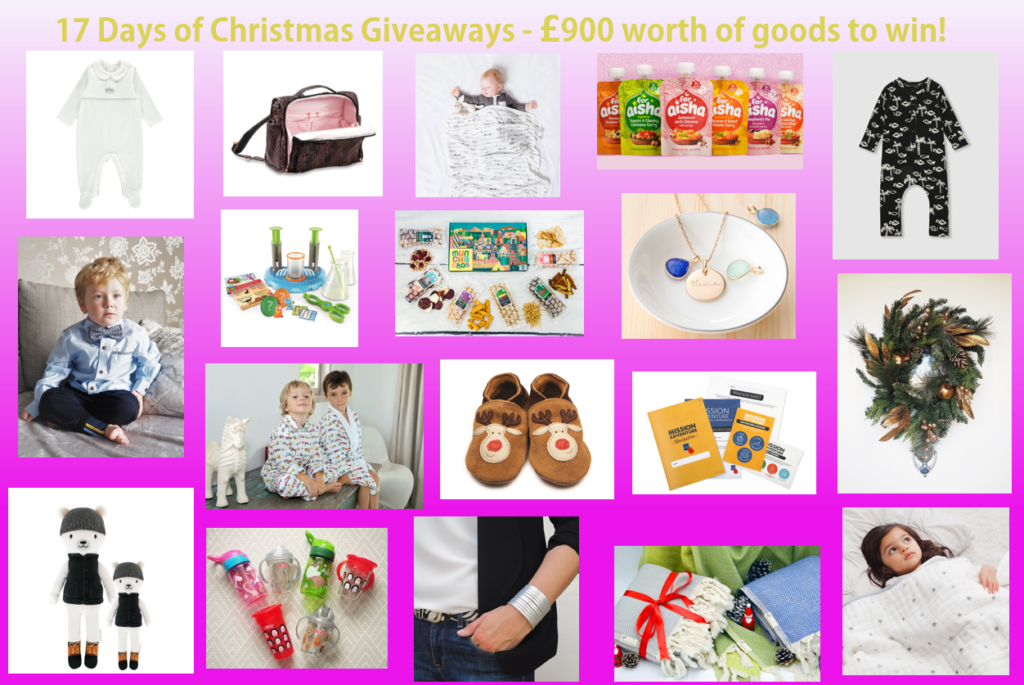 17 Days of Christmas Giveaways, Competitions, £900 worth of goods to win, The Frenchie Mummy