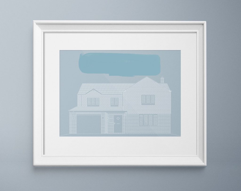 3000Lines Print, Print of your House, Limited Edition Prints, Personalised House Print, National Kindness Day Giveaway, The Frenchie Mummy