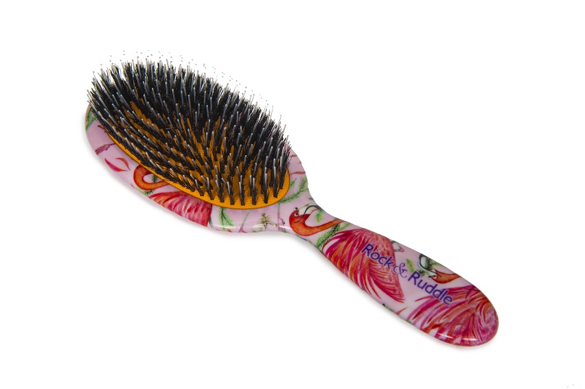 Rock & Ruddle Flamingos Hairbrush, Blog Anniversary Giveaways, Natural Bristle Hairbrushes, Hair Care, the Frenchie Mummy, Win