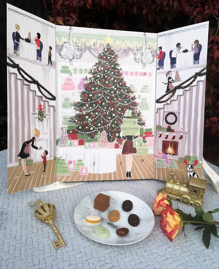 Ladurée Advent Calendar, French Brand, Macarons, French Maison, Christmas Giveaways, Win, French Luxury Bakery, Sweets Maker House, Caramels, Chocolates, the Frenchie Mummy, Ladurée