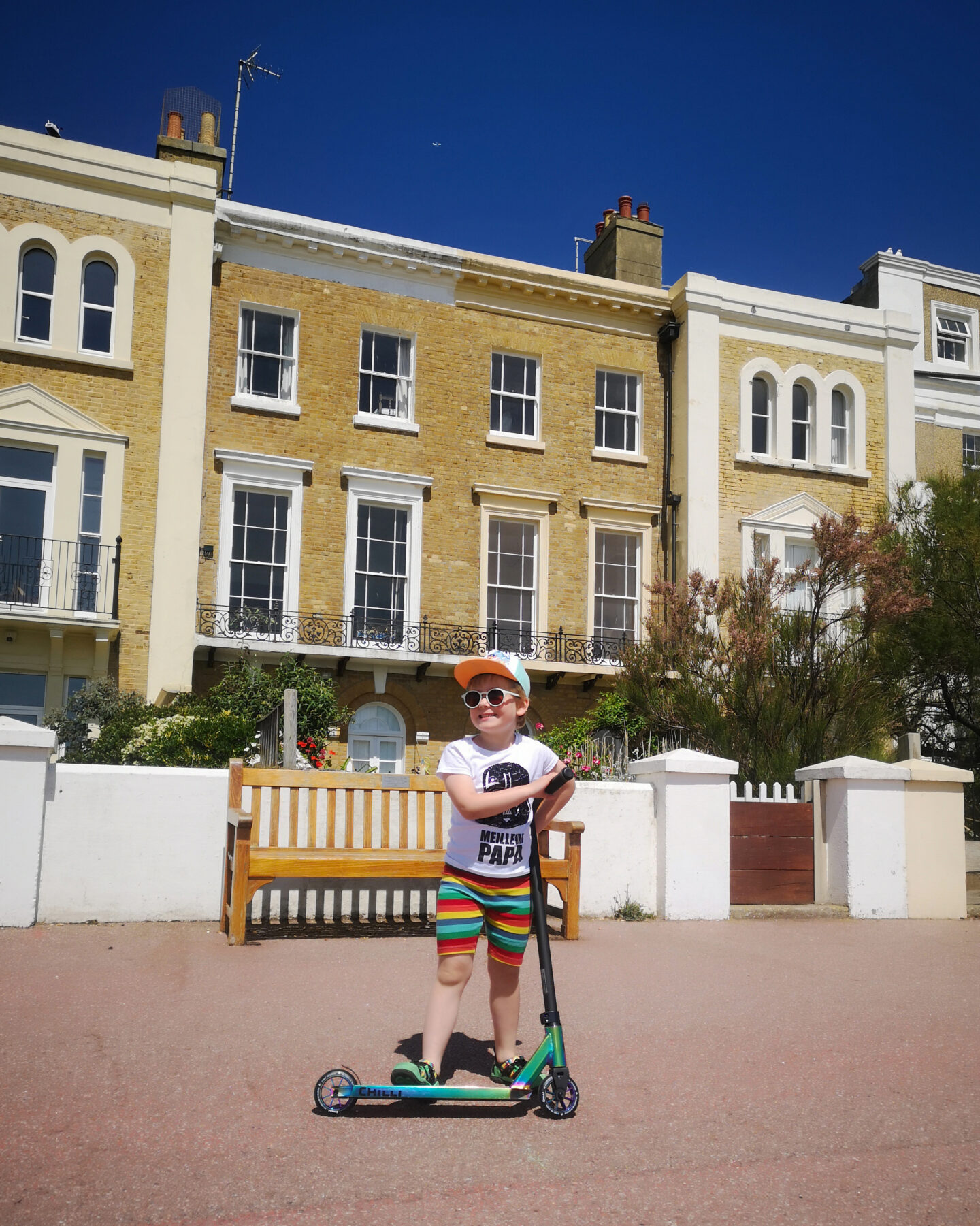 May 2022, Monthly Highlights, the Frenchie Mummy, Hythe, Beach Day, Scooting