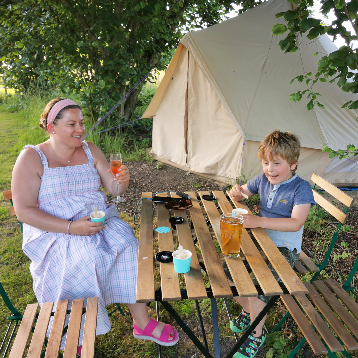 Woolton Farm, Glamping in a Bell Tent, Bell Tent, Glamping, Kent Venue, The Barn At Woolton Farm, Kent, Visit Kent, Family Day Out, Local Food, Kentish Pip Cider, South African BBQ Food, the Frenchie Mummy, Family-Friendly, Wine Tours, Kentish Wines, English Wines
