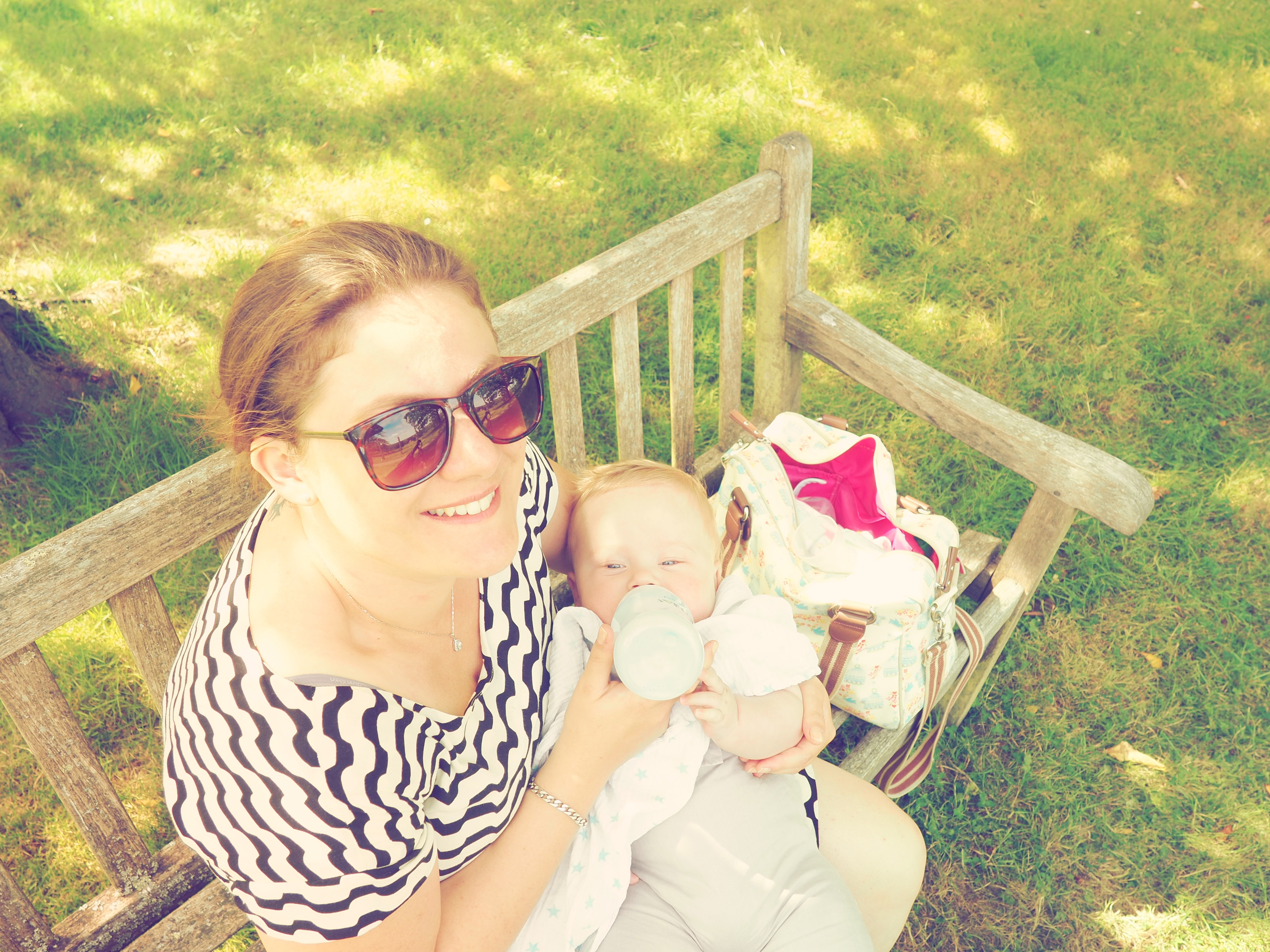 Borde Hill Garden feeding the baby